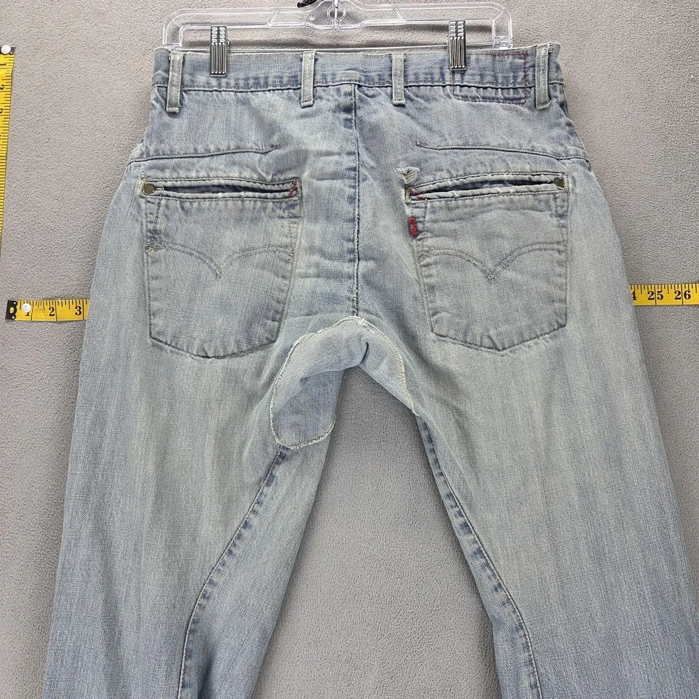 Vintage Levis Engineered Jeans Mens 32x32 Blue Light Wash Twisted Zip Fly